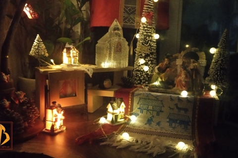 Trang trí Giáng Sinh cùng vải dệt Thong Bahnar